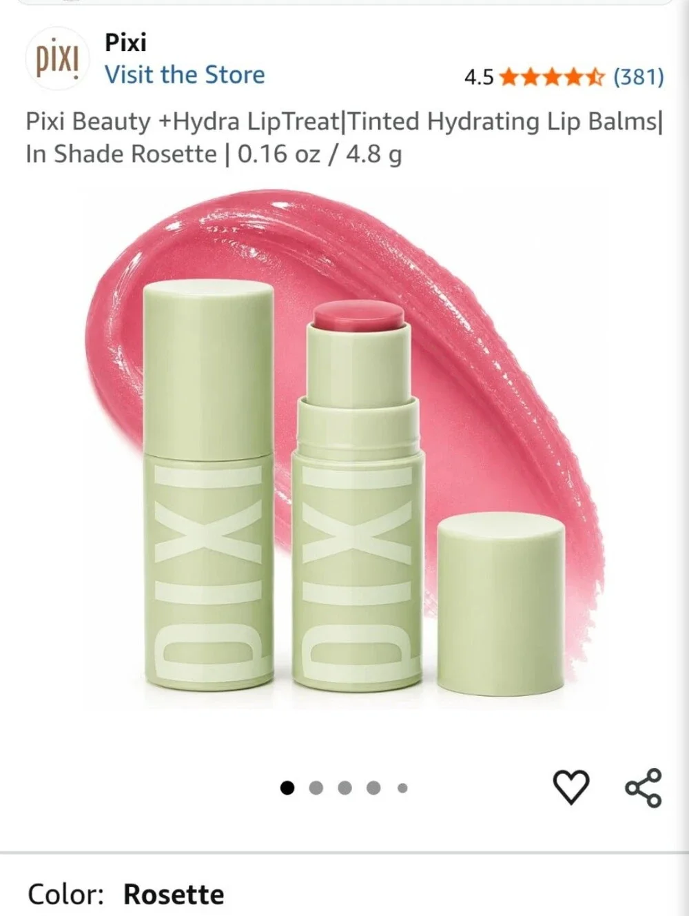 Pixi HydraTint Lip Treat Tinted Lip Balm